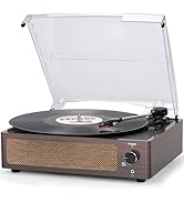LPオーディオプレーヤー Amazon.com: Turntable Record Player with Built-in Speakers